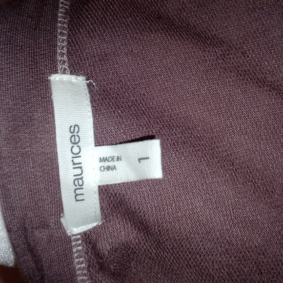 Maurice's purple tie-dye cardigan, size 1X - Picture 7 of 8